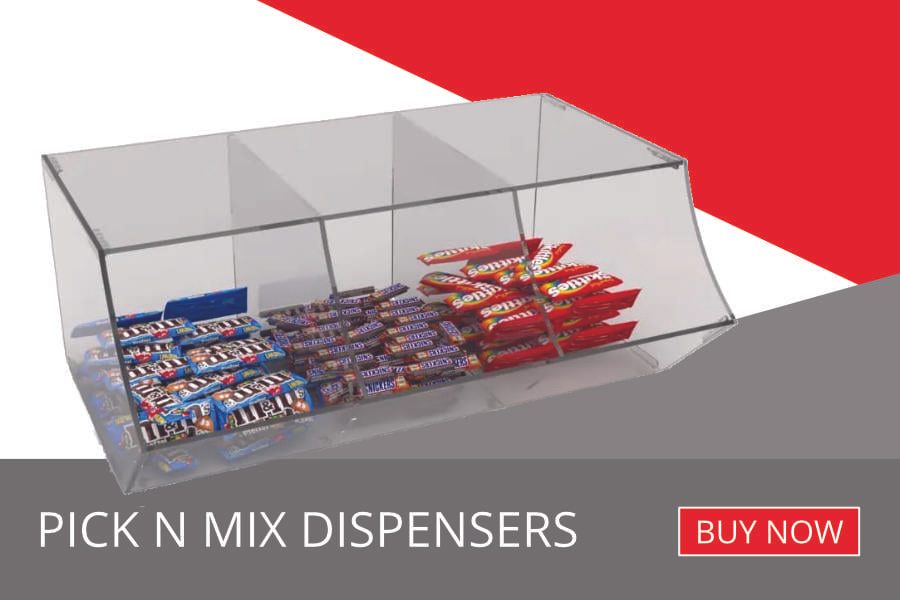 Pick N Mix dispensers making a come back for 2023. High profit sale with small upfront outlay