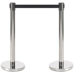 R1901 Black Retractable Barrier - Pack of 2