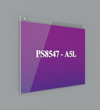 PS8547 - A5 Landscape Wall Mounted Hanging Sign Holder