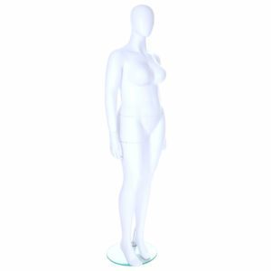 R349 Female Mannequin - Life Size - White Finish - Front Right View