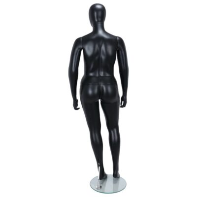 R349B Female Mannequin - Life Size - Black Finish - Back View