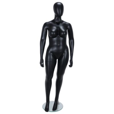 R349B Female Mannequin - Life Size - Black Finish - Front View