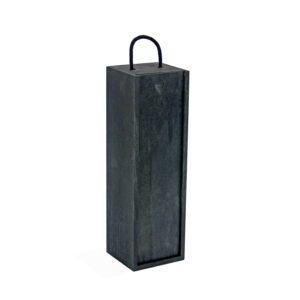 BH036 - 1 Bottle Wooden Wine Box - Black