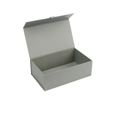 GP200 - Small Magnetic Card Gift Box - Grey - Open