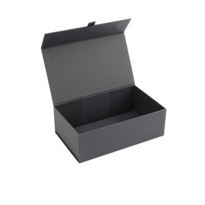 GP201 - Small Magnetic Card Gift Box - Black - Open