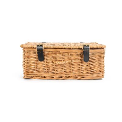 HA025 - 14 Inch Wicker Hamper Basket - Front View