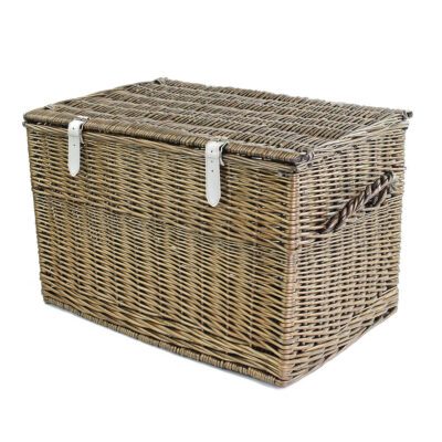 HA119 - 22 Inch Bronzed Wicker Trunk