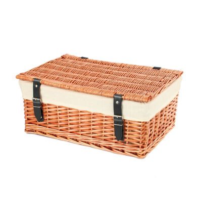 KT127N - 18 Inch Split Willow Hamper & Liner 1