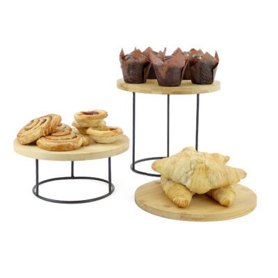 KT601 - Round Metal Display Riser Set - Bamboo Boards