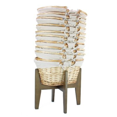 KT711 - 10 Large Shopping Baskets & Stand - Light 1