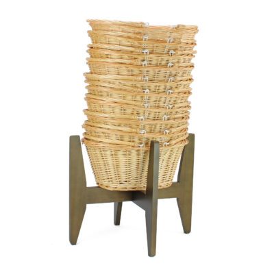 KT713 - 10 Shopping Baskets & Stand - Light 1