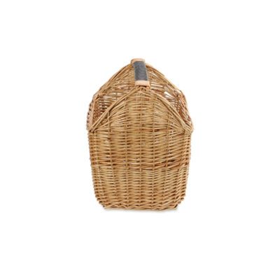 LG034 - Small Wicker Basket with Handle - Side View