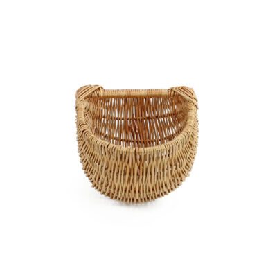 LG035 - Small Rounded Wicker Trug - Side View