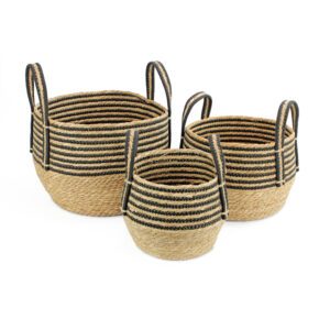 LG061 - Set of 3 Seagrass Storage Baskets