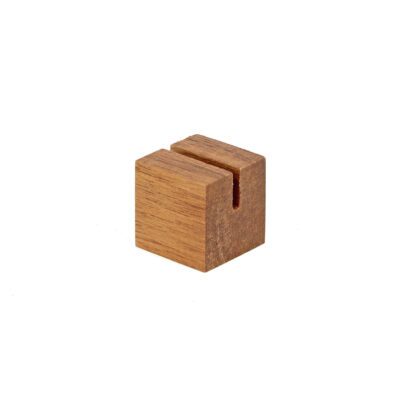 SP508 - Acacia Wood Cube Ticket Holder