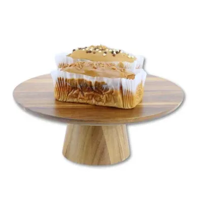 CT210 - Acacia Cake Stand - Shown with Cake not included