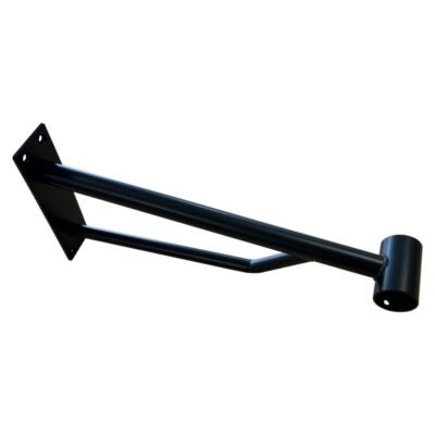 R157B - Wall Mount Projection Bracket for 25mm Tube - Black - 00