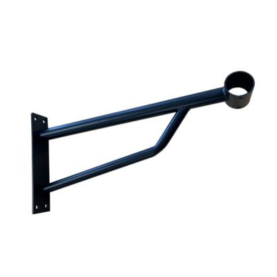 R157B - Wall Mount Projection Bracket for 25mm Tube - Black - 01