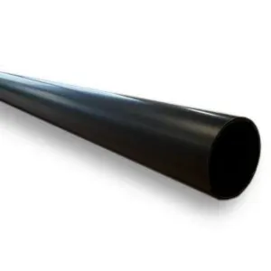 25mm Black Round Tube