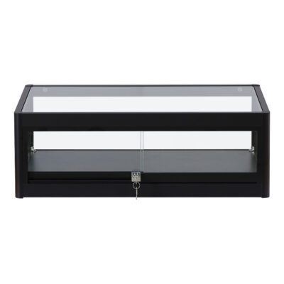 R2501B Counter Top Showcase - Black - Front View