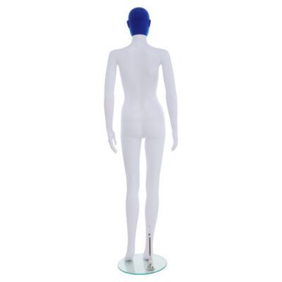 R355BP - Ladies Mannequin with Blue Pile Head - Back View