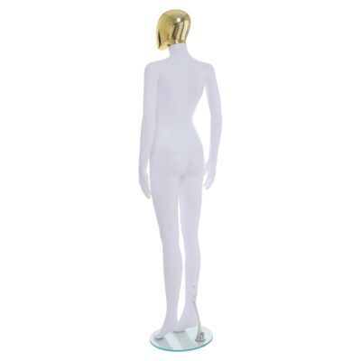 R355GD - Ladies Mannequin with Gold Head - Back Right View