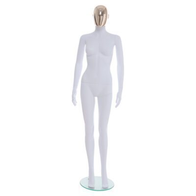 R355RG - Ladies Mannequin with Rose Gold Head - Front View