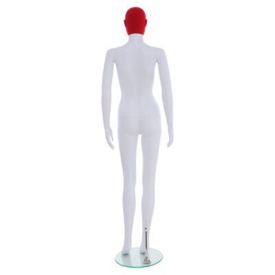 R355RP - Ladies Mannequin with Red Pile Head - Back View