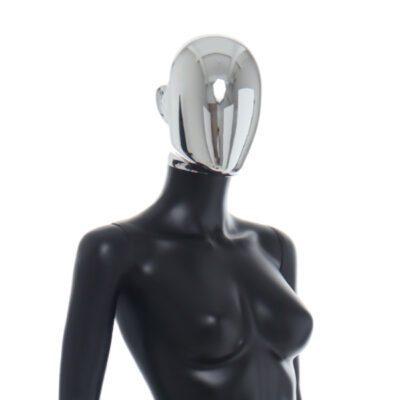 R356CH - Ladies Mannequin - Black with Chrome Head